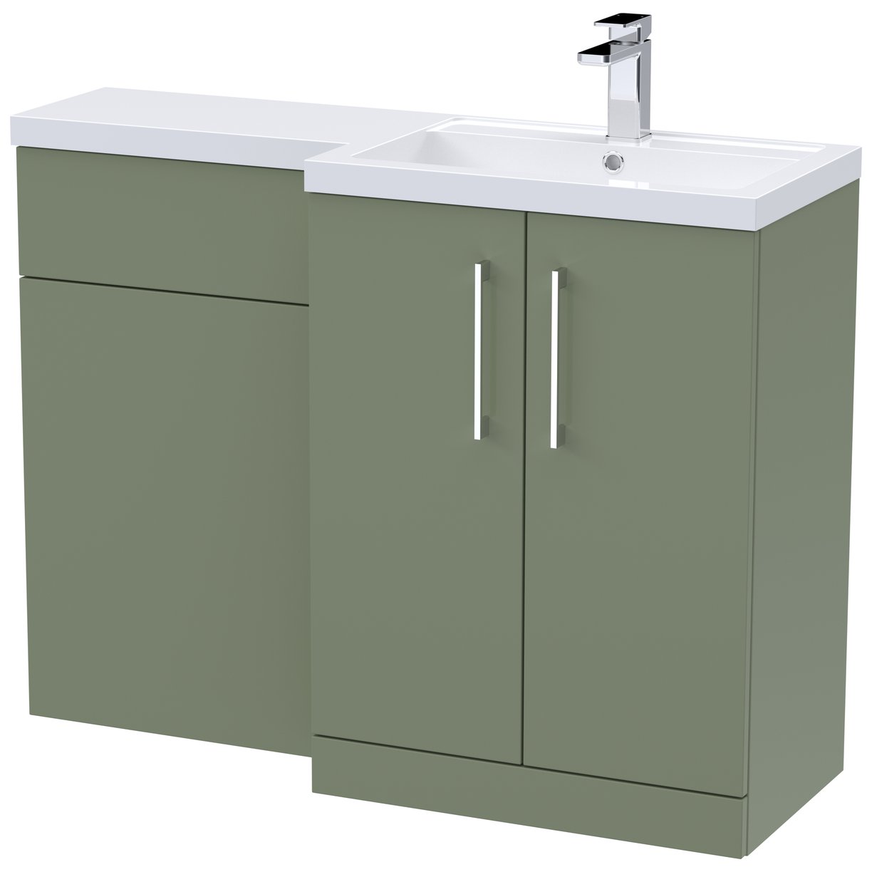 Arno 1100mm L-Shaped Combination Vanity Unit Right Hand