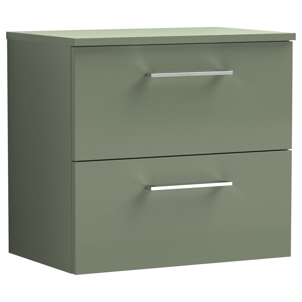 Arno 600mm Wall Hung 2-Drawer Vanity Unit & Worktop