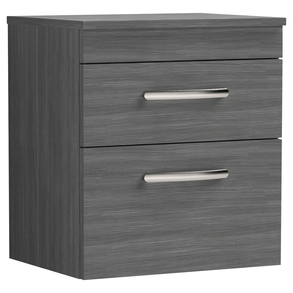 Athena 500mm Wall Hung 2-Drawer Vanity Unit & Worktop