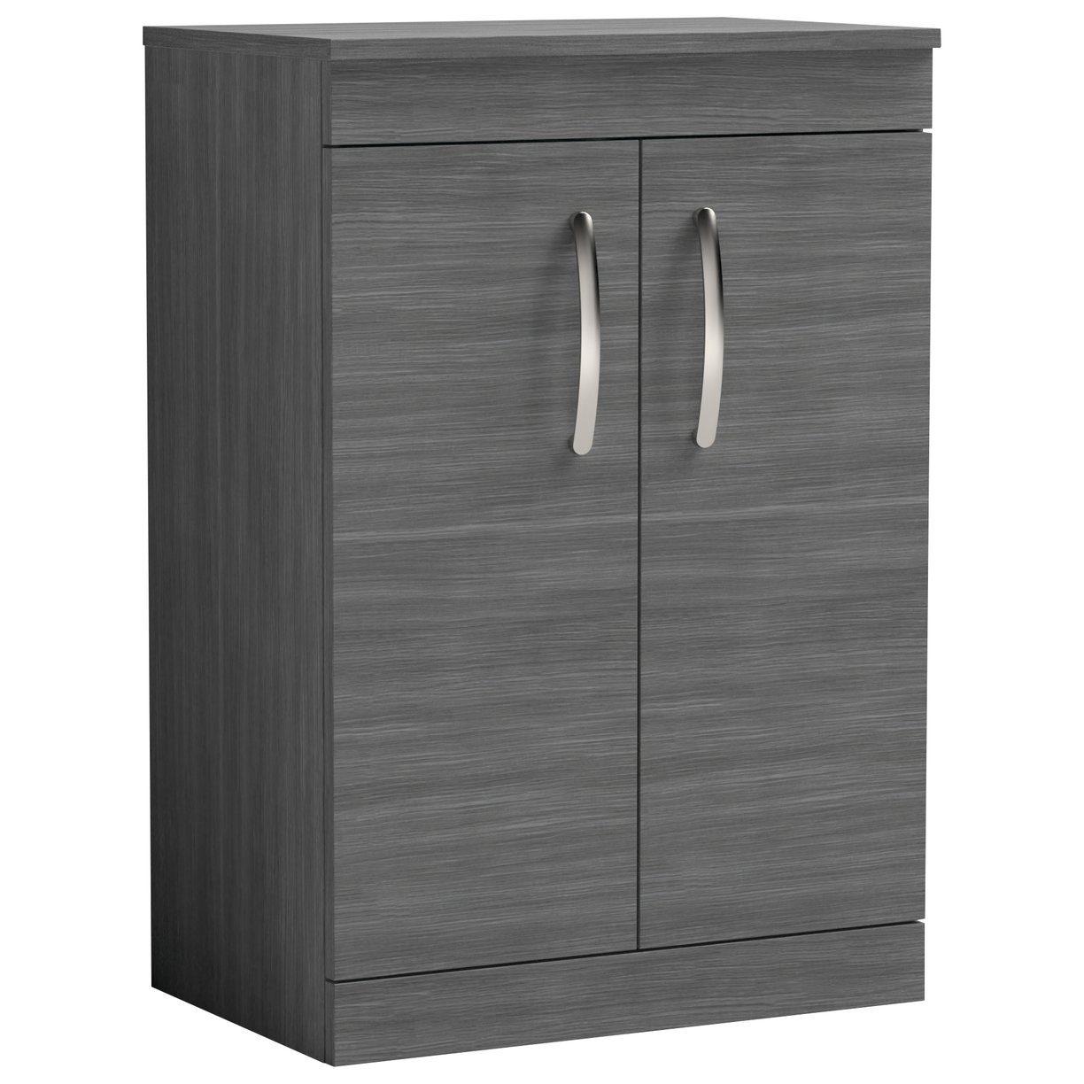 Athena 600mm Floor Standing 2-Door Vanity Unit & Worktop