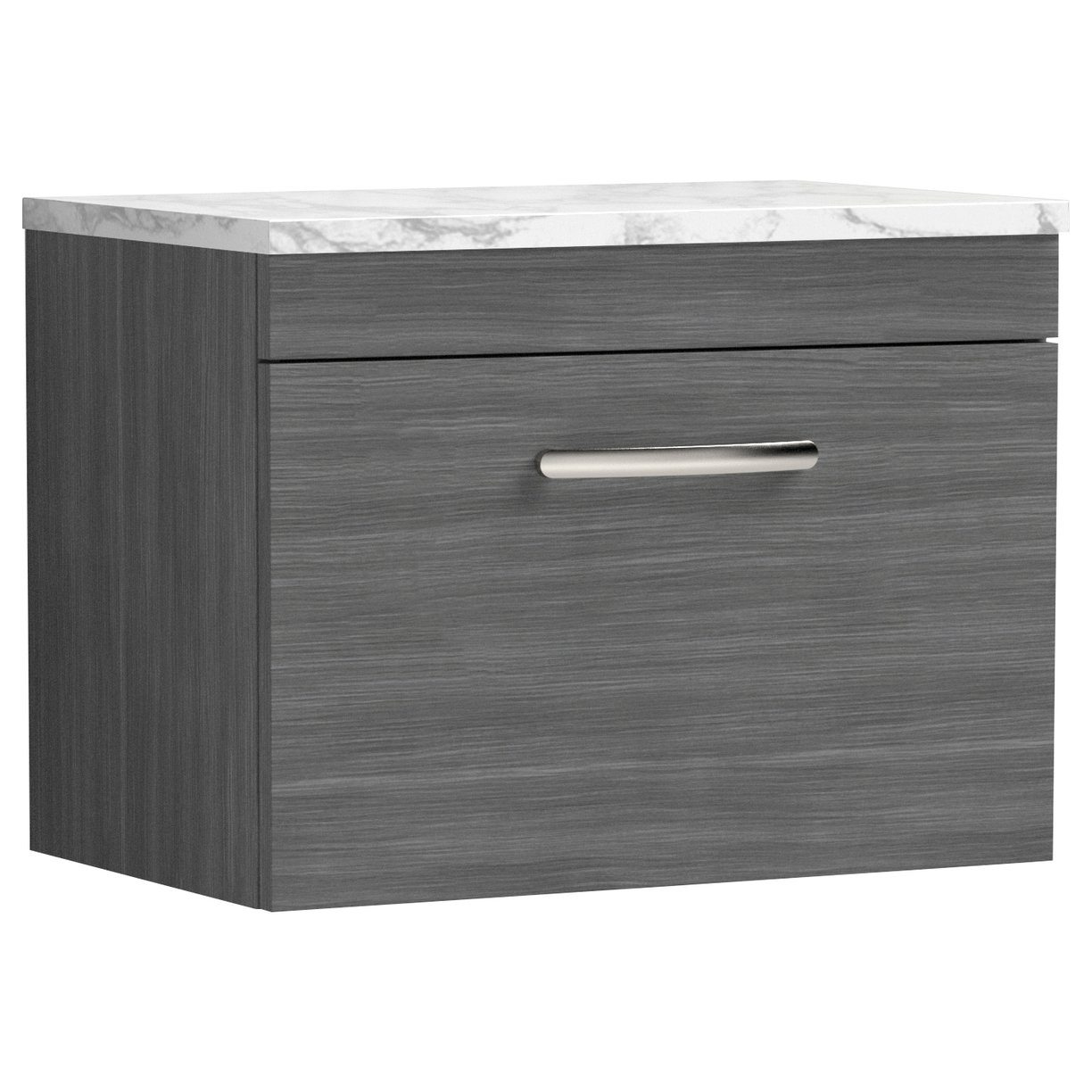 Athena 600mm Wall Hung 1-Drawer Vanity Unit & Laminate Worktop