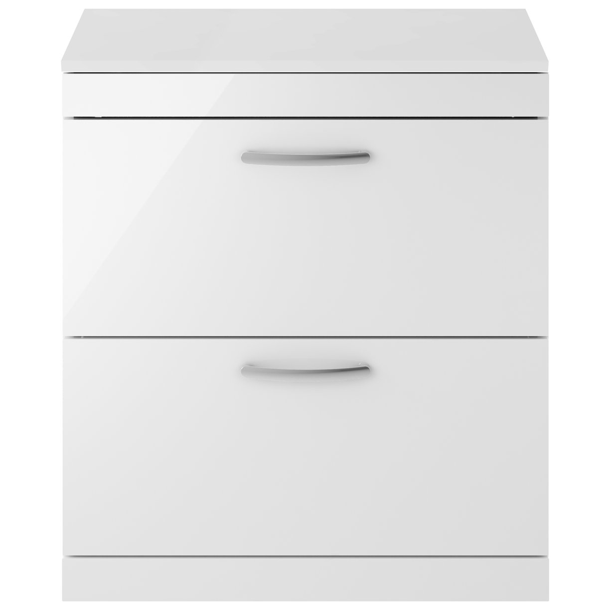 Athena 800mm Floor Standing 2-Drawer Vanity Unit & Worktop