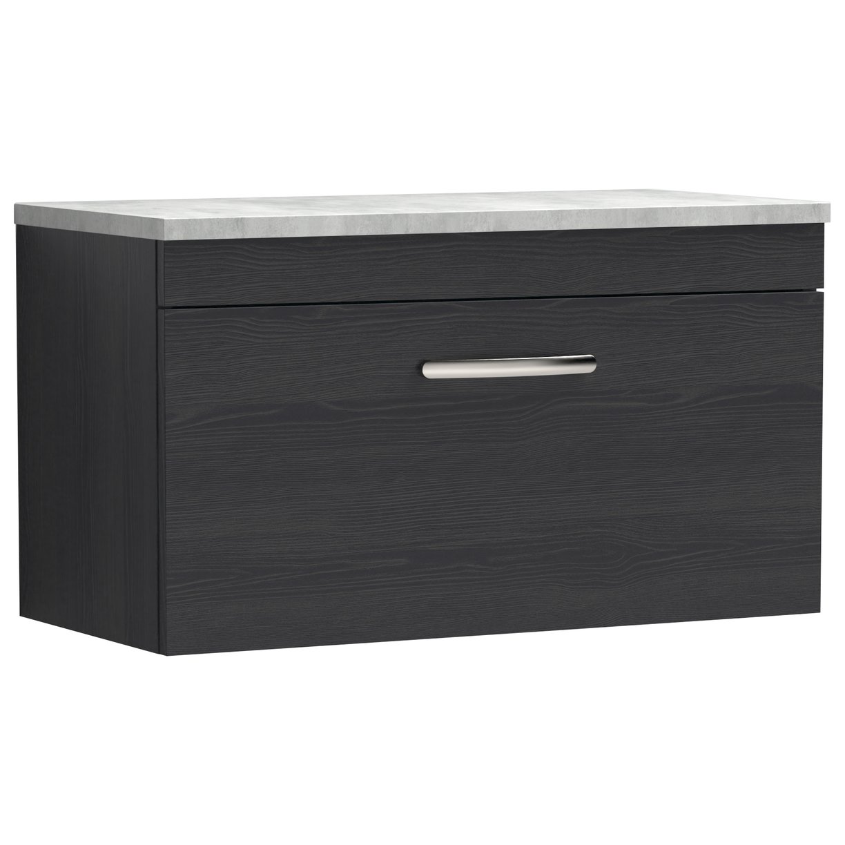 Athena 800mm Wall Hung 1-Drawer Vanity Unit & Worktop