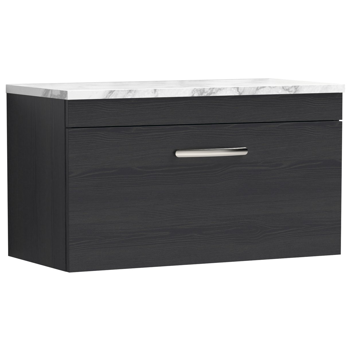 Athena 800mm Wall Hung 1-Drawer Vanity Unit & Laminate Worktop