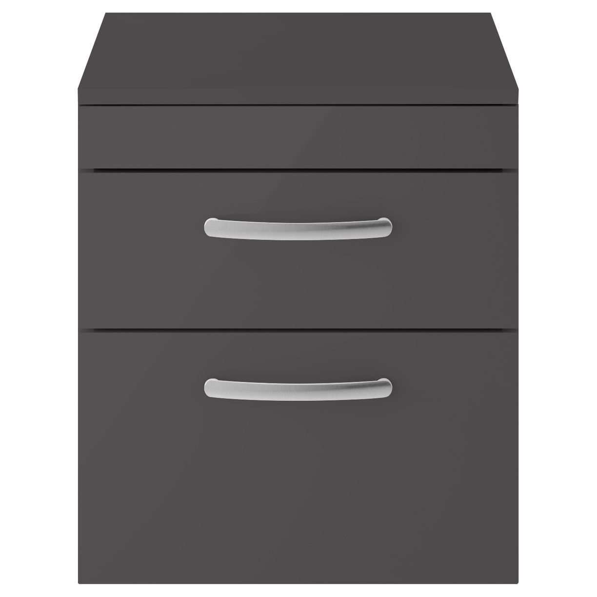 Athena 500mm Wall Hung 2-Drawer Vanity Unit & Worktop