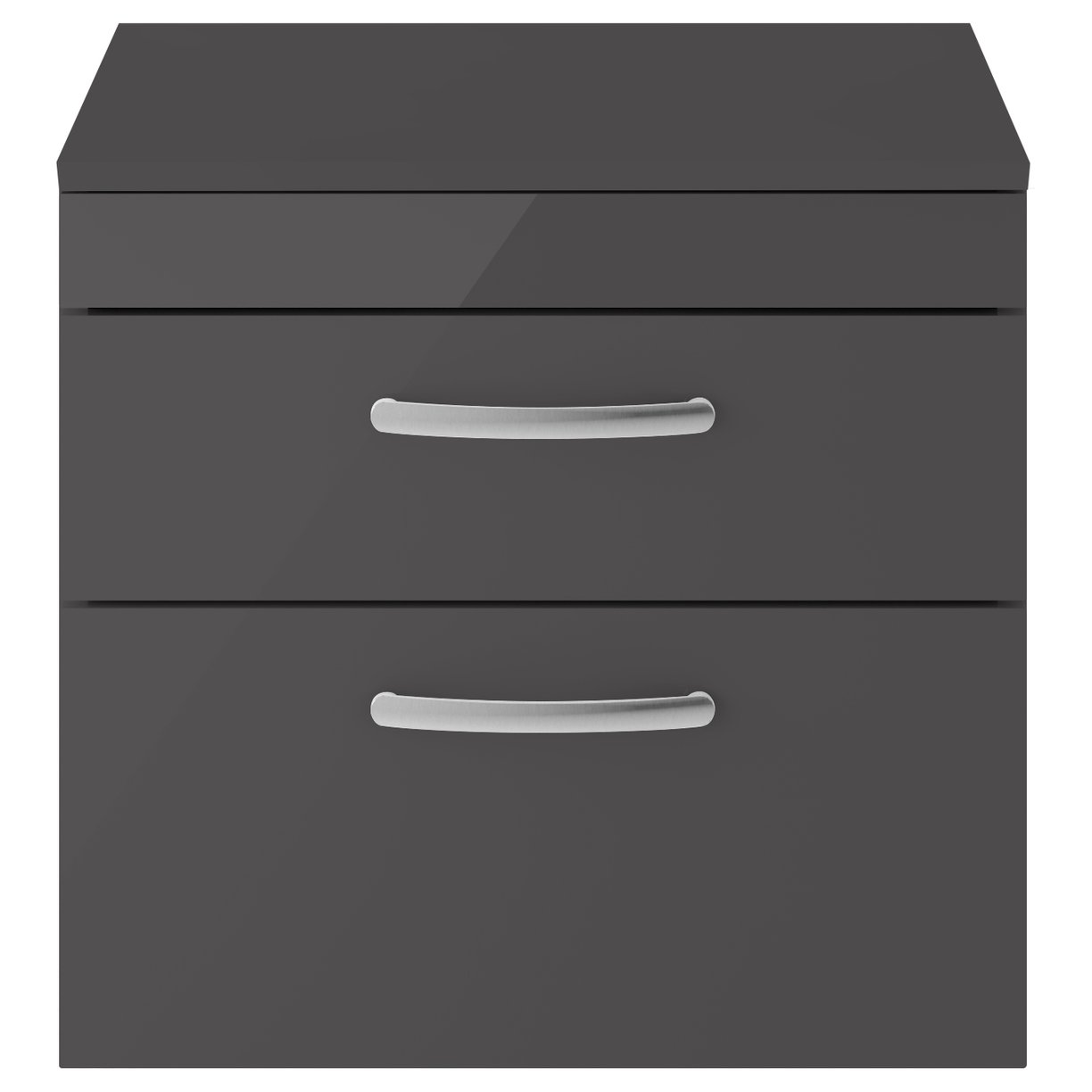 Athena 600mm Wall Hung 2-Drawer Vanity Unit & Worktop