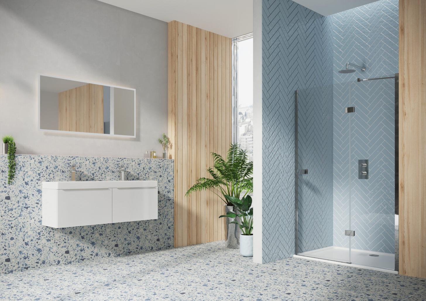 Athena Hinged Door & Side Panel 900mm