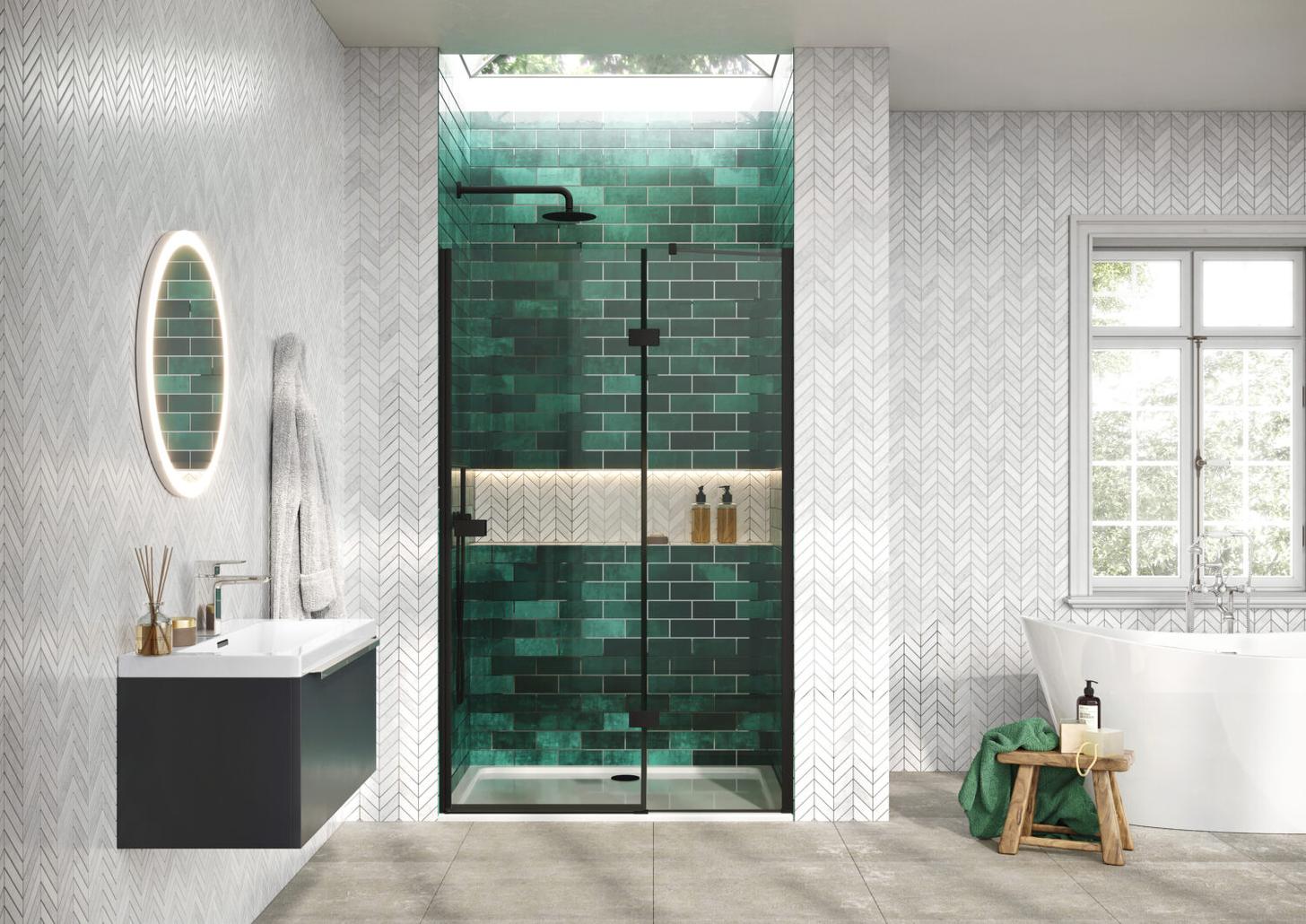 Athena Hinged Door & Side Panel 1000mm
