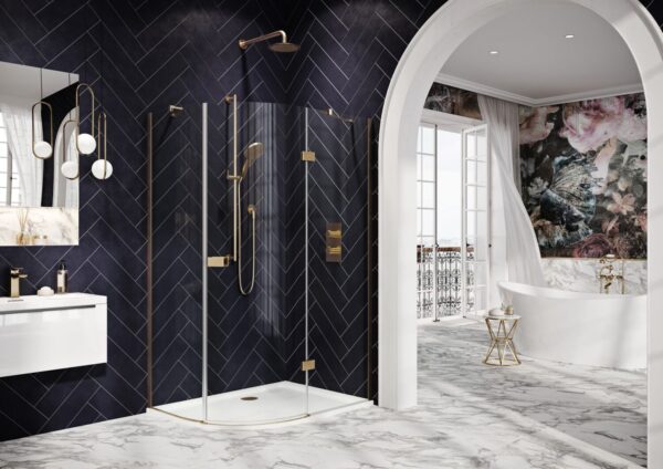 Athena Hinged Offset Quadrant 1200 x 800mm