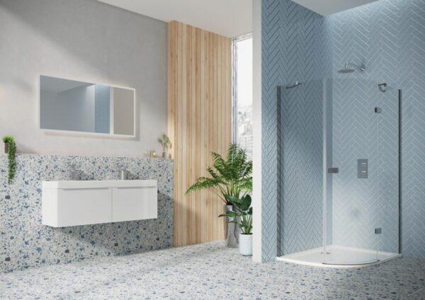 Athena Hinged Offset Quadrant 1200 x 900mm
