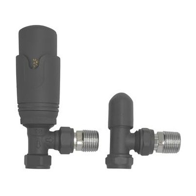 Angled Thermostatic Radiator Valve Twin Pack 15mm