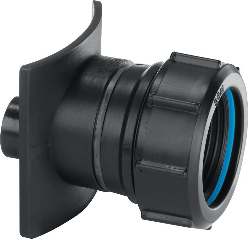 4" CI x 1¼" Black Boss Connector