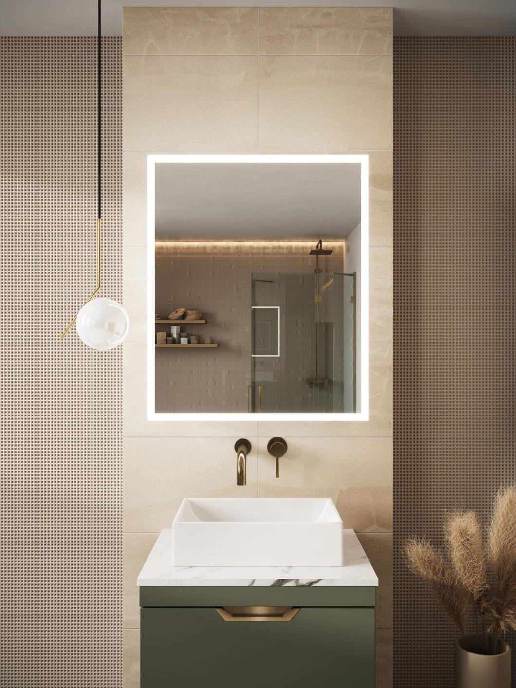 Prospr Bluetooth LED Mirror Cabinet 500 x 700mm