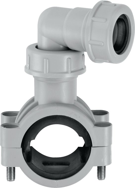 Pipe Clamp 19/23mm Grey