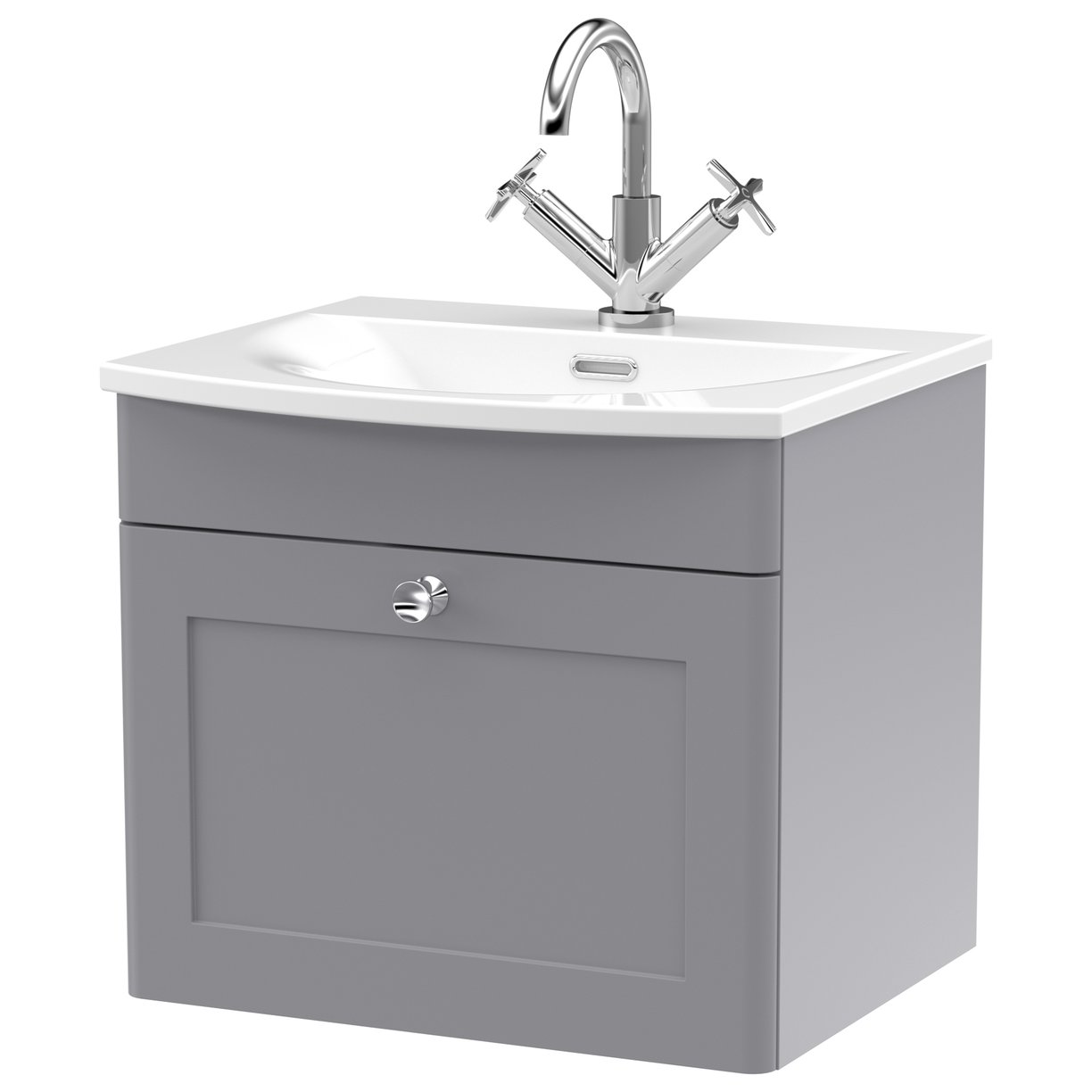 Classique 500mm Wall Hung Vanity Unit With Curved Basin