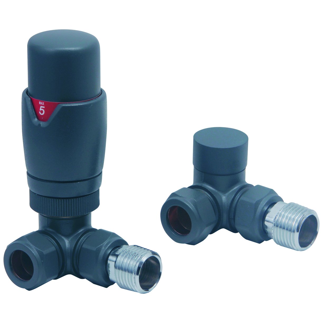Corner Designer TRV Radiator Valve (Pair)