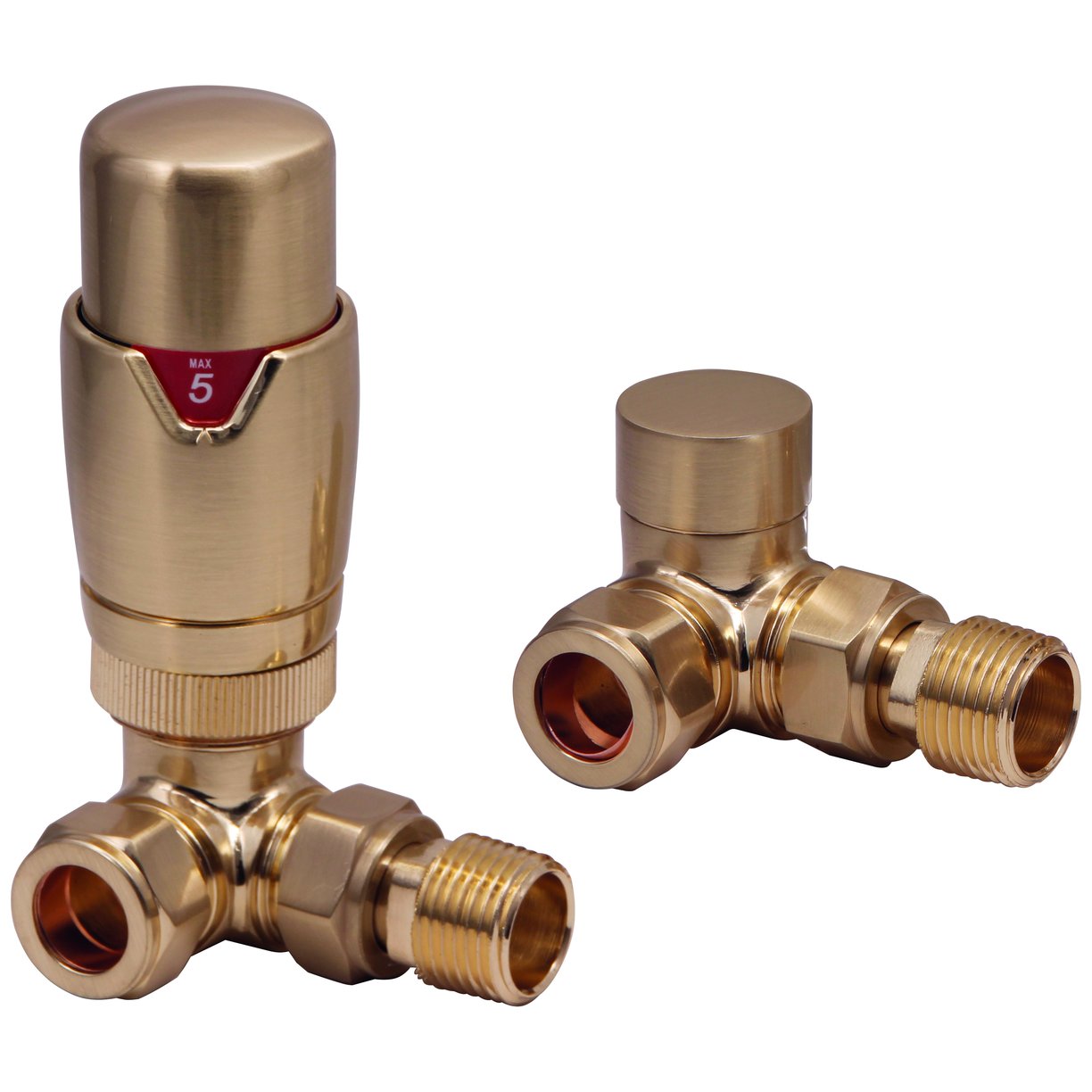 Corner Designer TRV Radiator Valve (Pair)