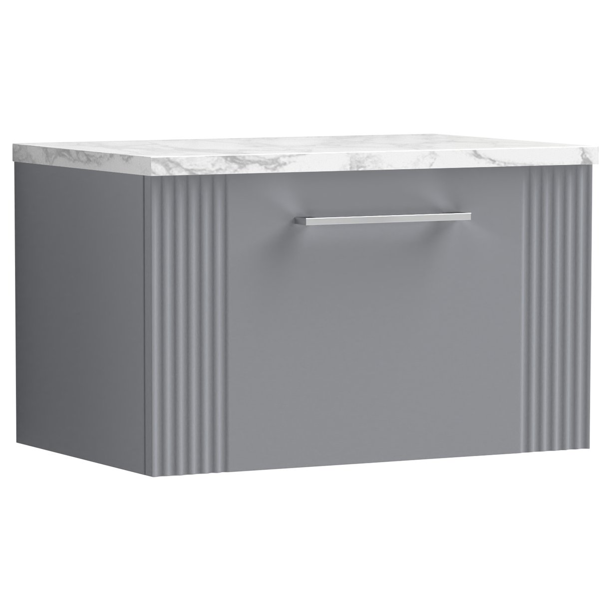 Deco 600mm Wall Hung 1-Drawer Vanity Unit & Laminate