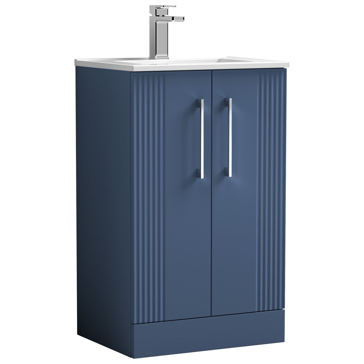 Deco 500mm Floor Standing 2-Door Vanity Unity & Minimalist Ceramic Basin