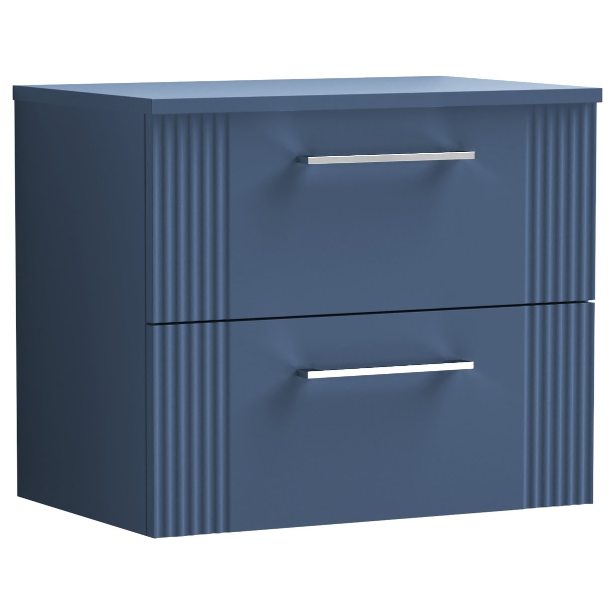 Deco 600mm Wall Hung 2-Drawer Vanity Unit & Worktop