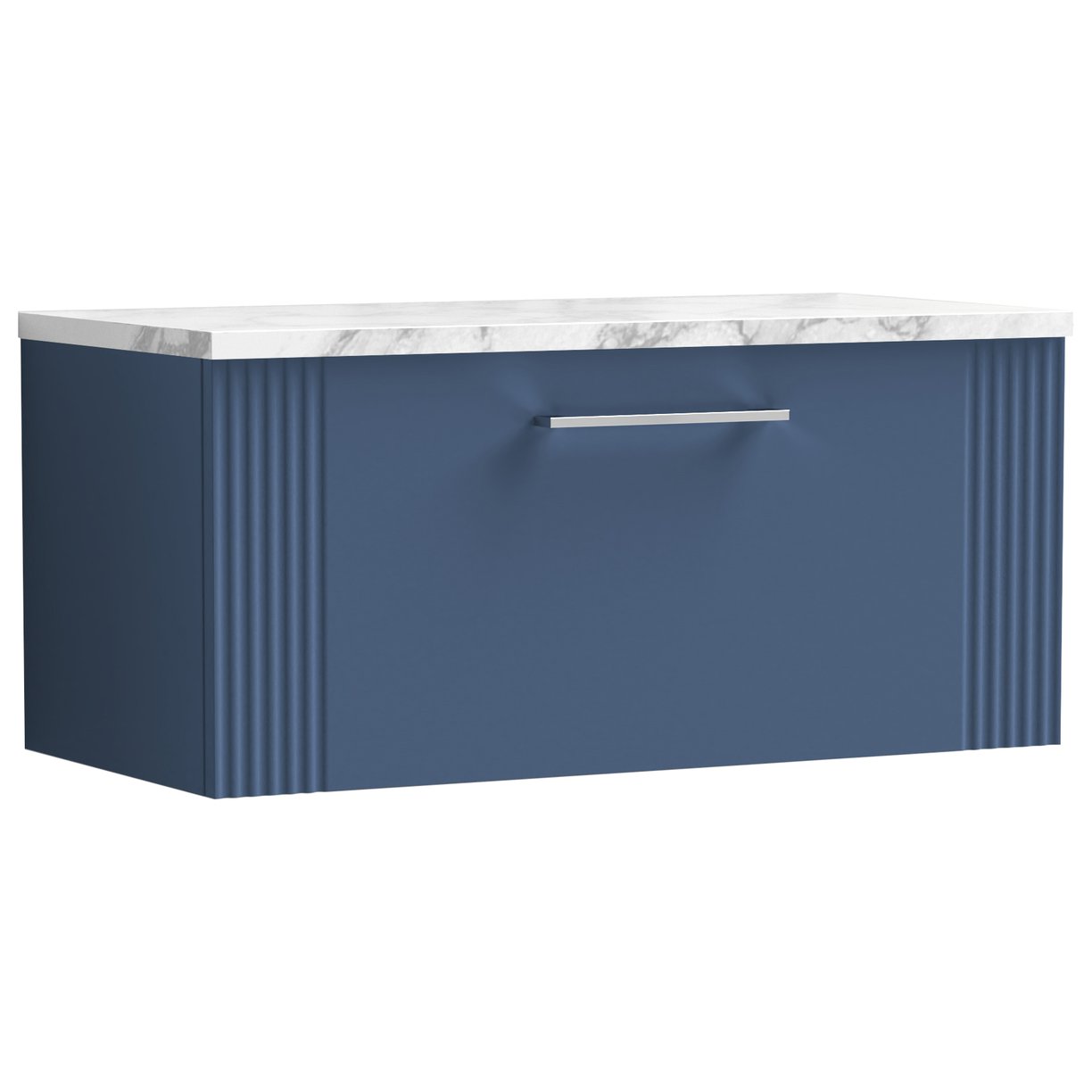 Deco 800mm Wall Hung 1-Drawer Vanity Unit & Laminate Worktop