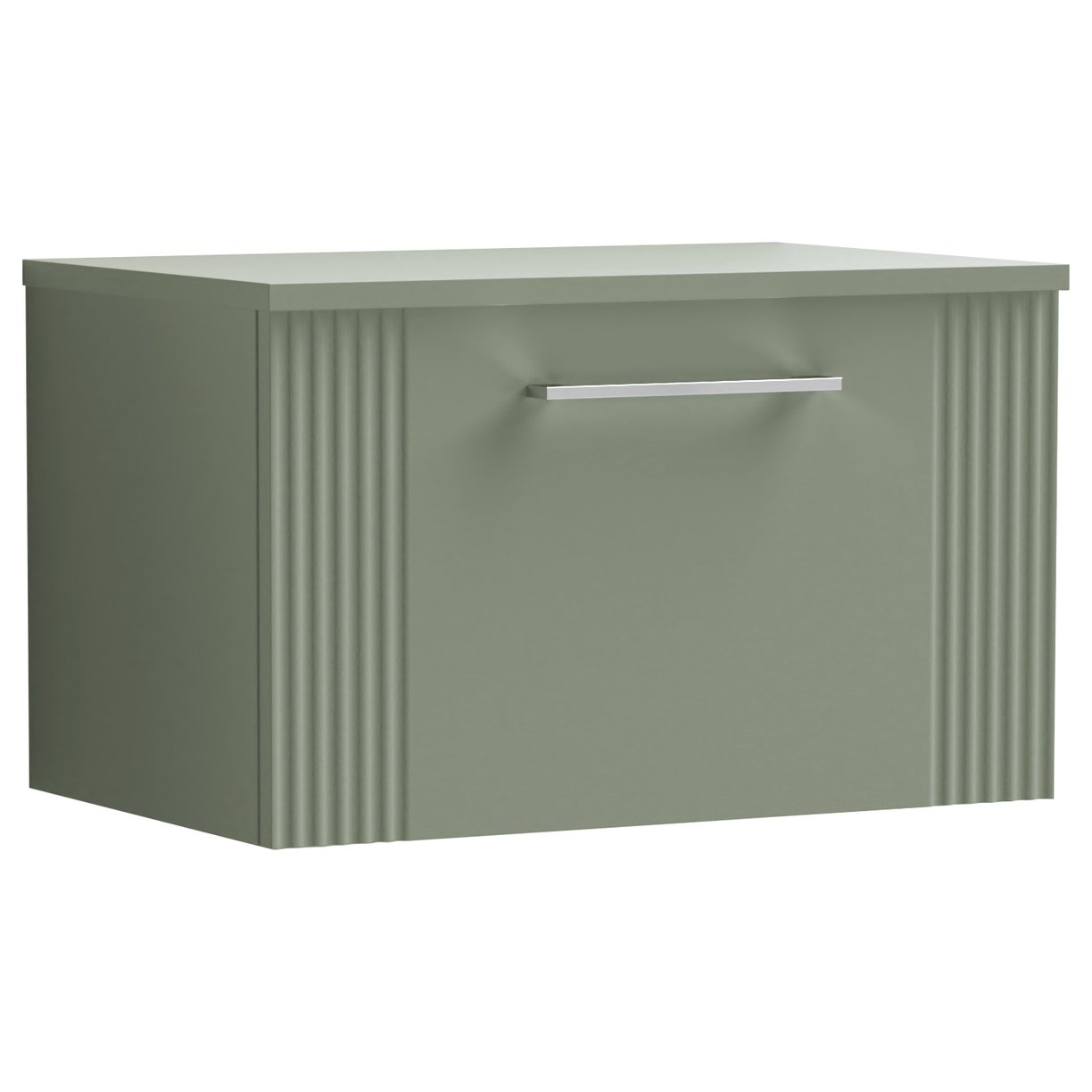 Deco 600mm Wall Hung 1-Drawer Vanity Unit & Worktop
