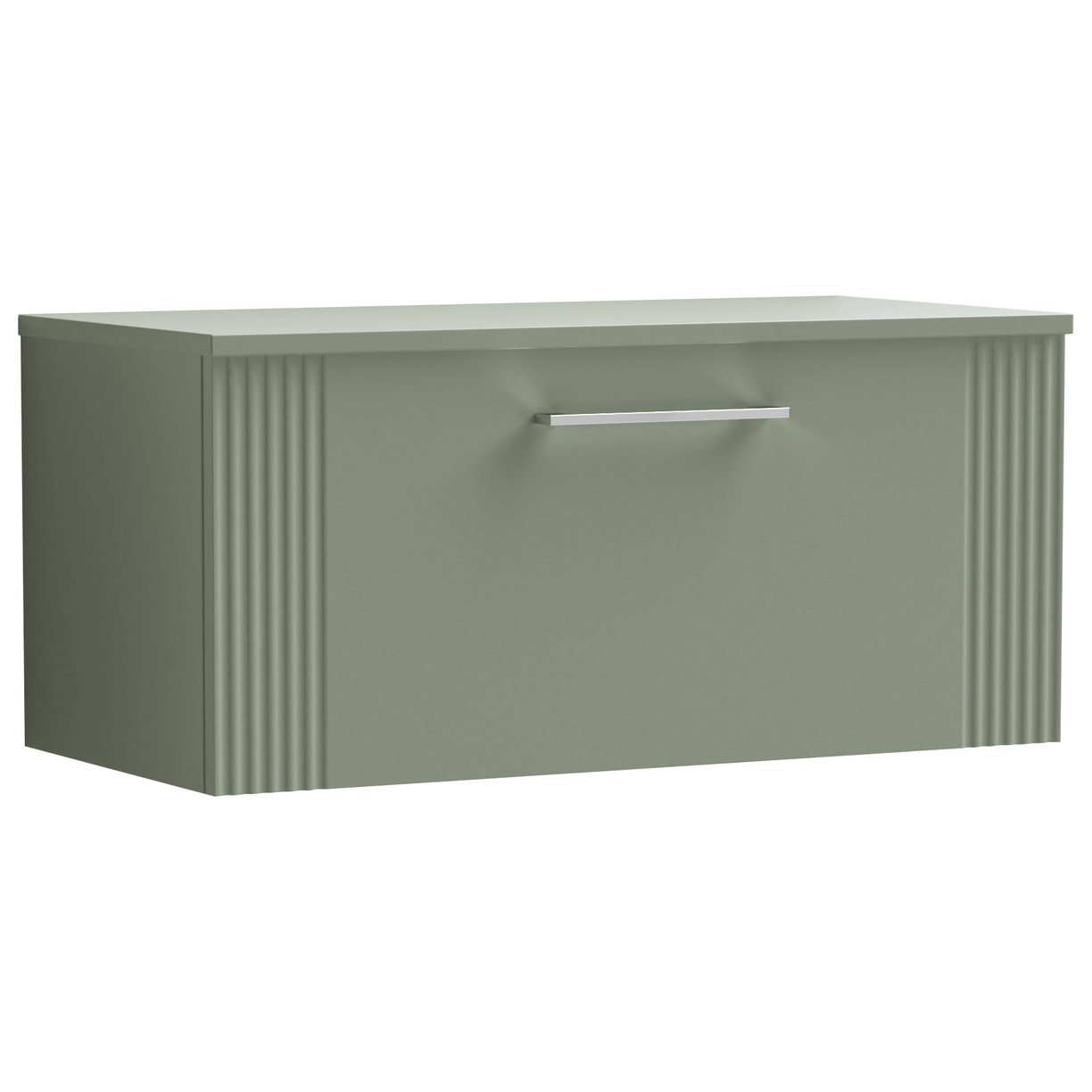 Deco 800mm Wall Hung 1-Drawer Vanity Unit & Worktop