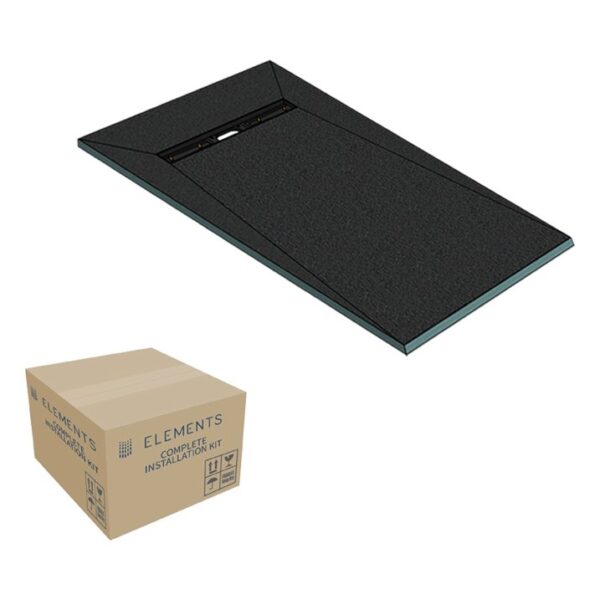 Elements Level Access Kit Linear 600 Drain 1600 x 900 End (Includes Full Installation Kit)