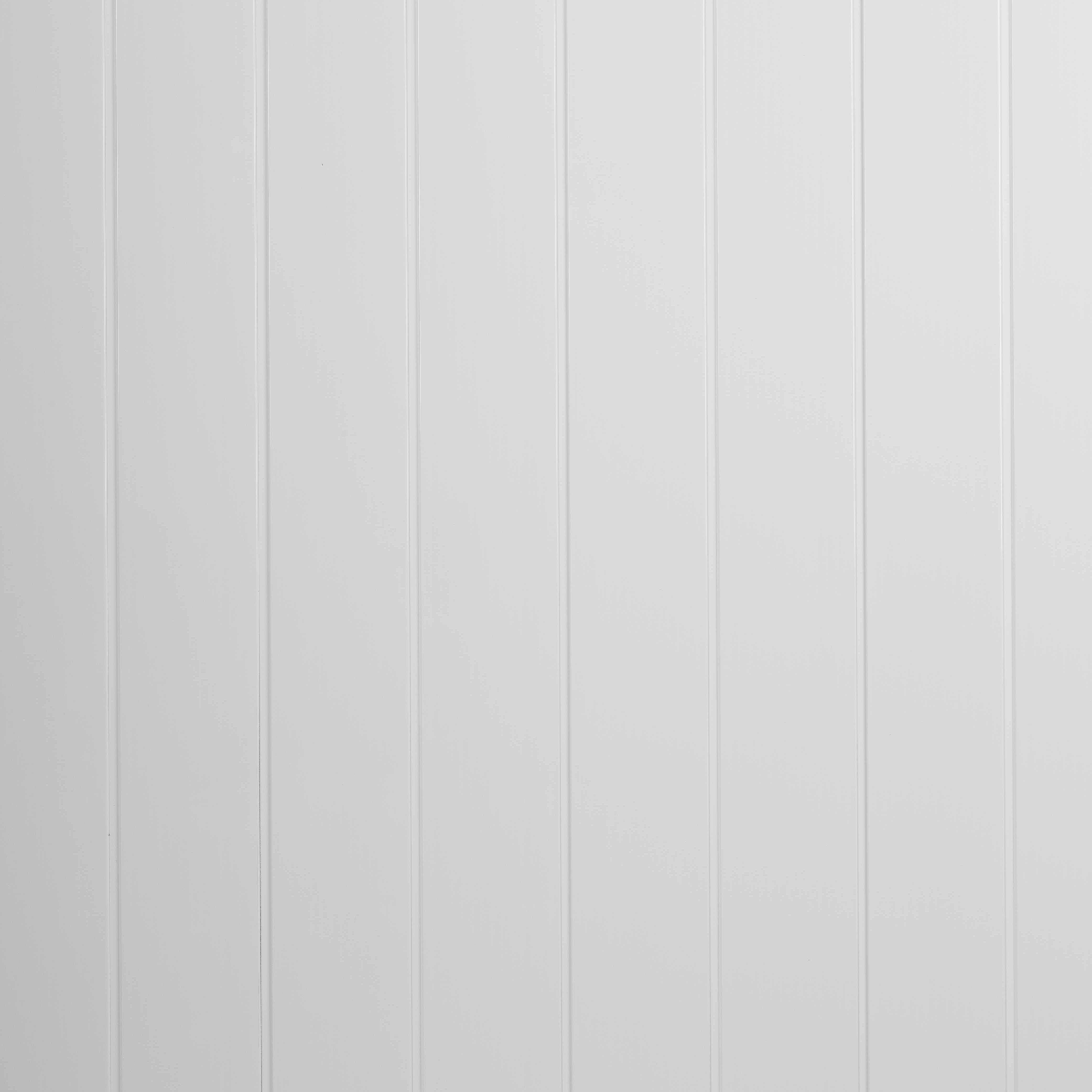 8mm White Strip White Ceiling Panels - 2.7m x 250mm (Pack of 4)