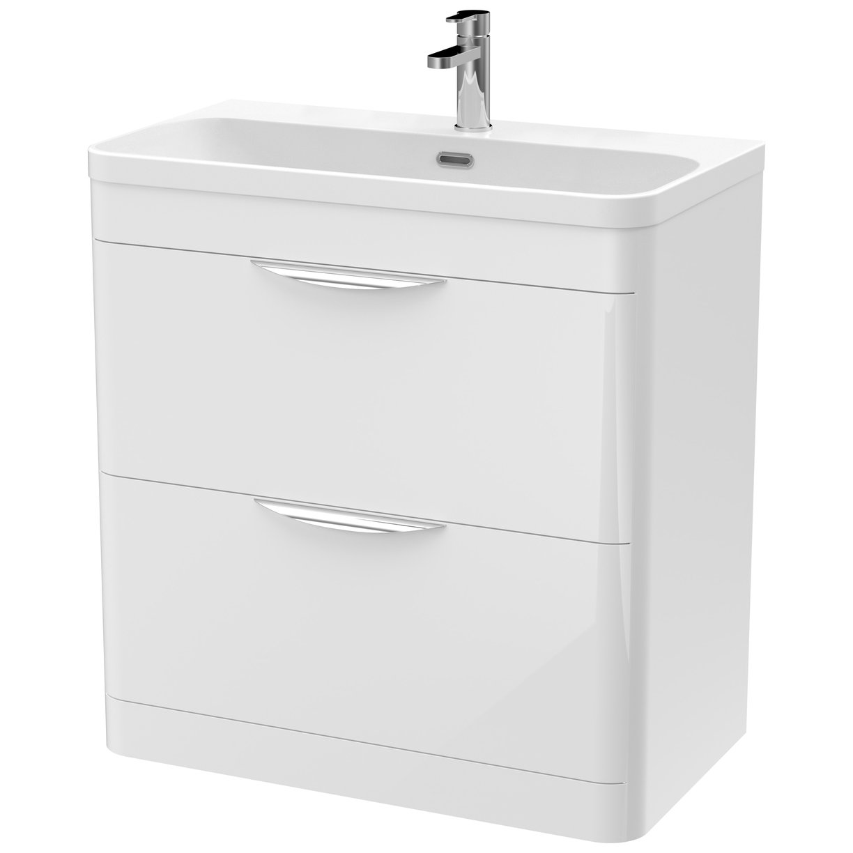 Parade 800mm Floor Standing Vanity Unit & Thin-Edge Ceramic Basin
