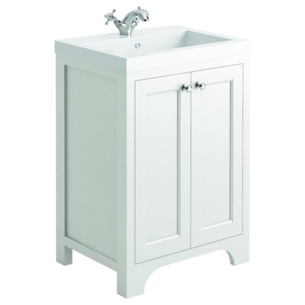 Brunswick 1200 Curved Floor Standing Vanity Unit & Basin