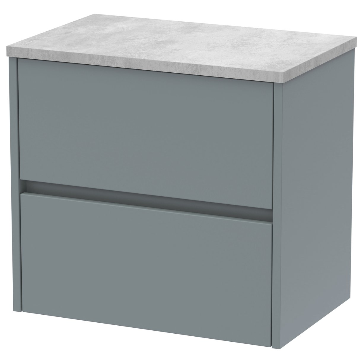 Havana 600mm Wall Hung 2-Drawer Vanity Unit & Worktop
