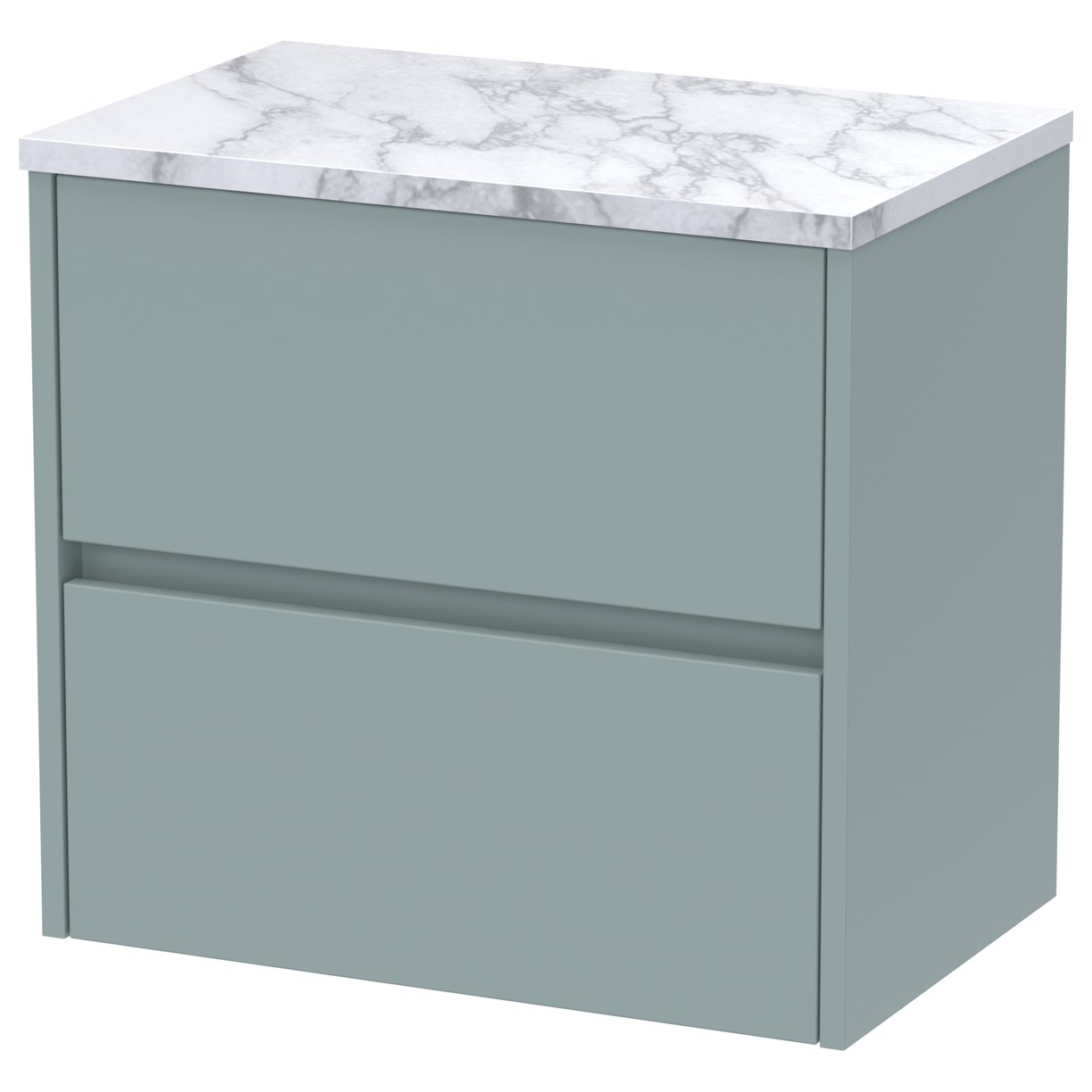 Havana 600mm Wall Hung 2-Drawer Vanity Unit & Worktop