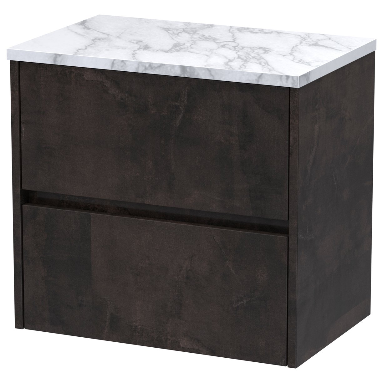 Havana 600mm Wall Hung 2-Drawer Vanity Unit & Worktop