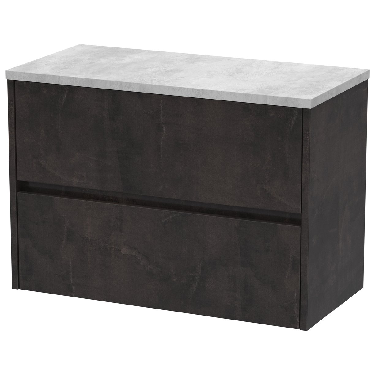 Havana 800mm Wall Hung 2-Drawer Vanity Unit & Worktop