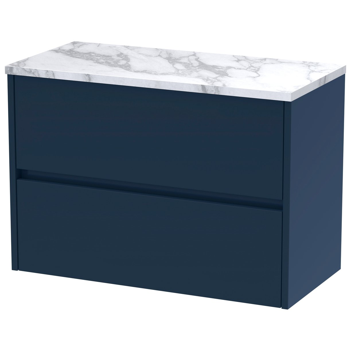 Havana 800mm Wall Hung 2-Drawer Vanity Unit & Worktop