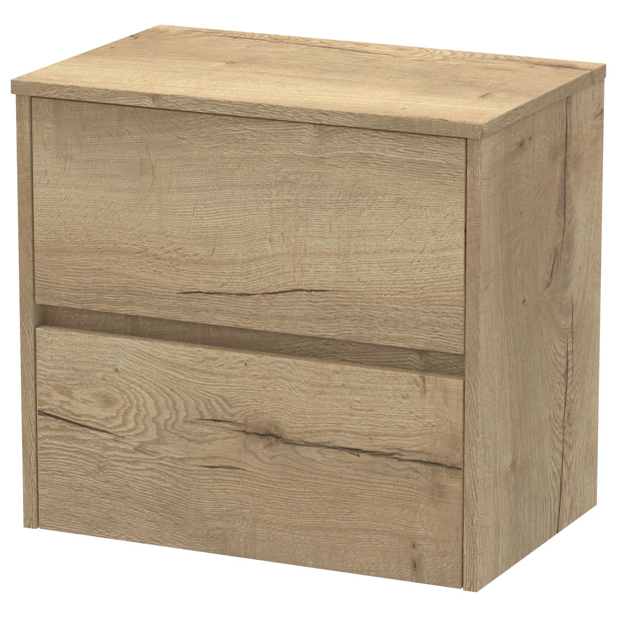Havana 600mm Wall Hung 2-Drawer Vanity Unit & Worktop