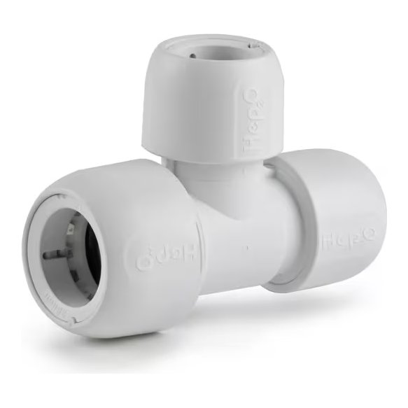 Hep2O Branch & End Reduced Tee 28 x 22 x 22mm