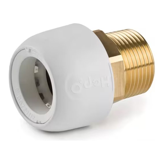 Hep2O Brass Adapter 28mm x 1"