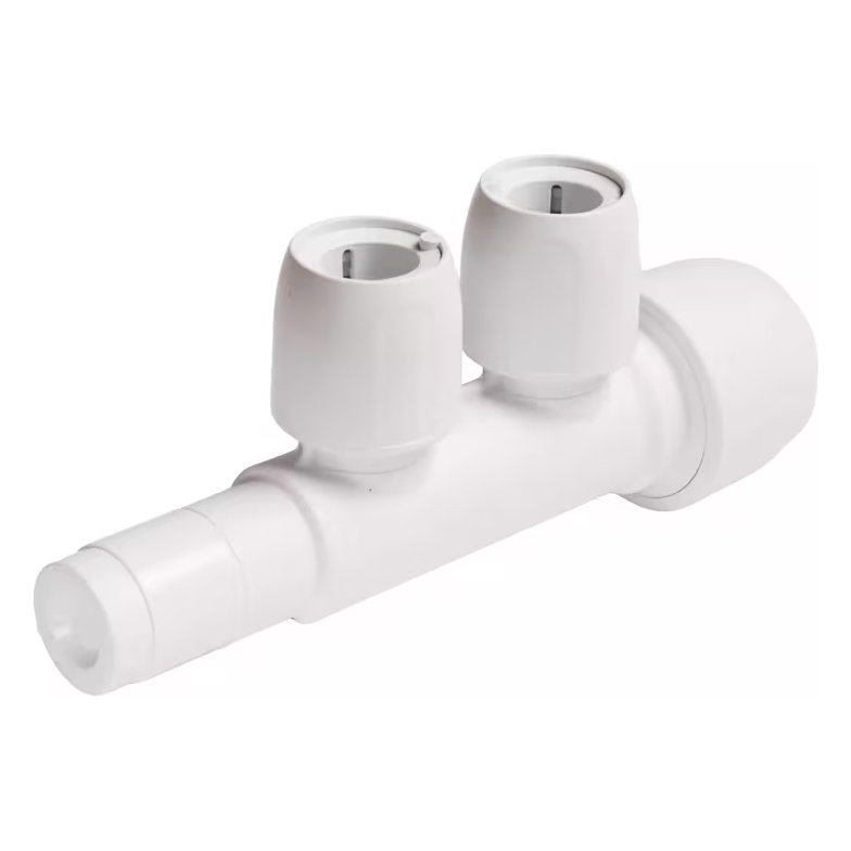 Hep2O 2 Port Manifold Same Side 22 x 15mm