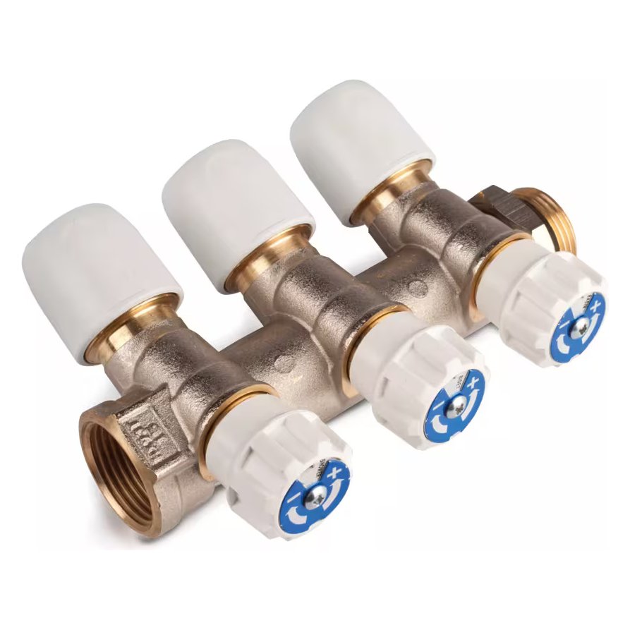 Hep2O 3 Port Valved Manifold 15mm