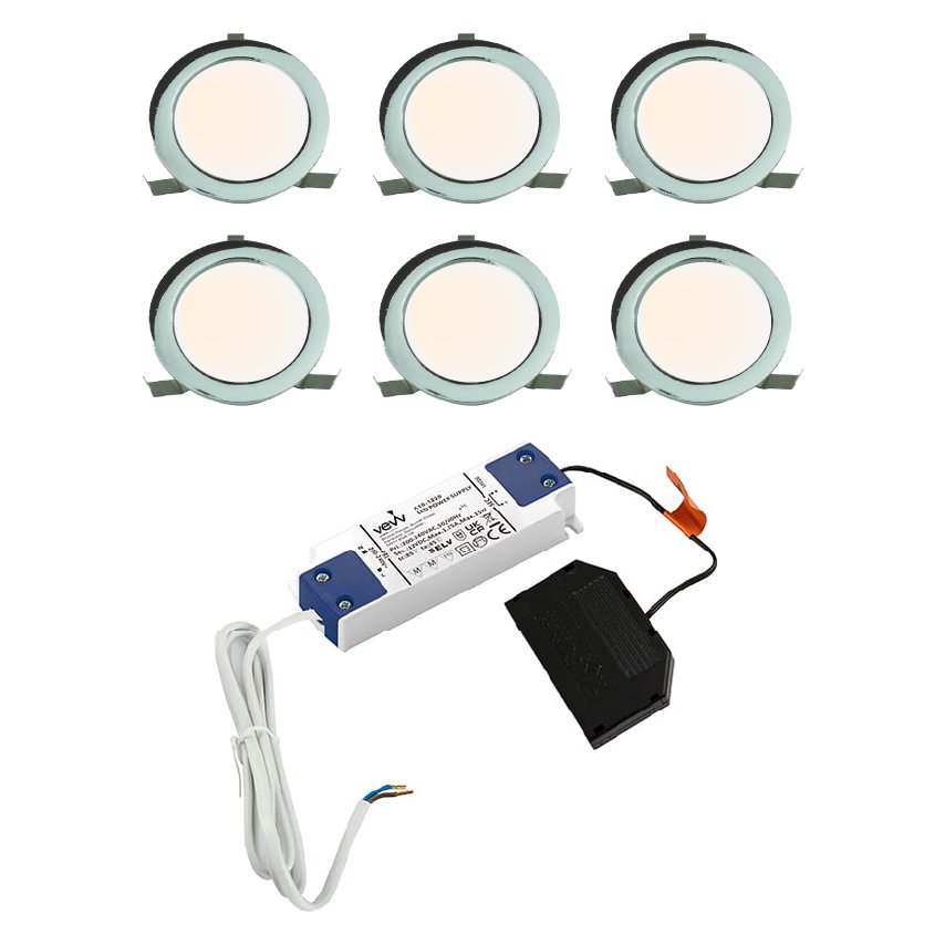 Sola IP65 Round 6 Light Spot Kit Natural White & Driver