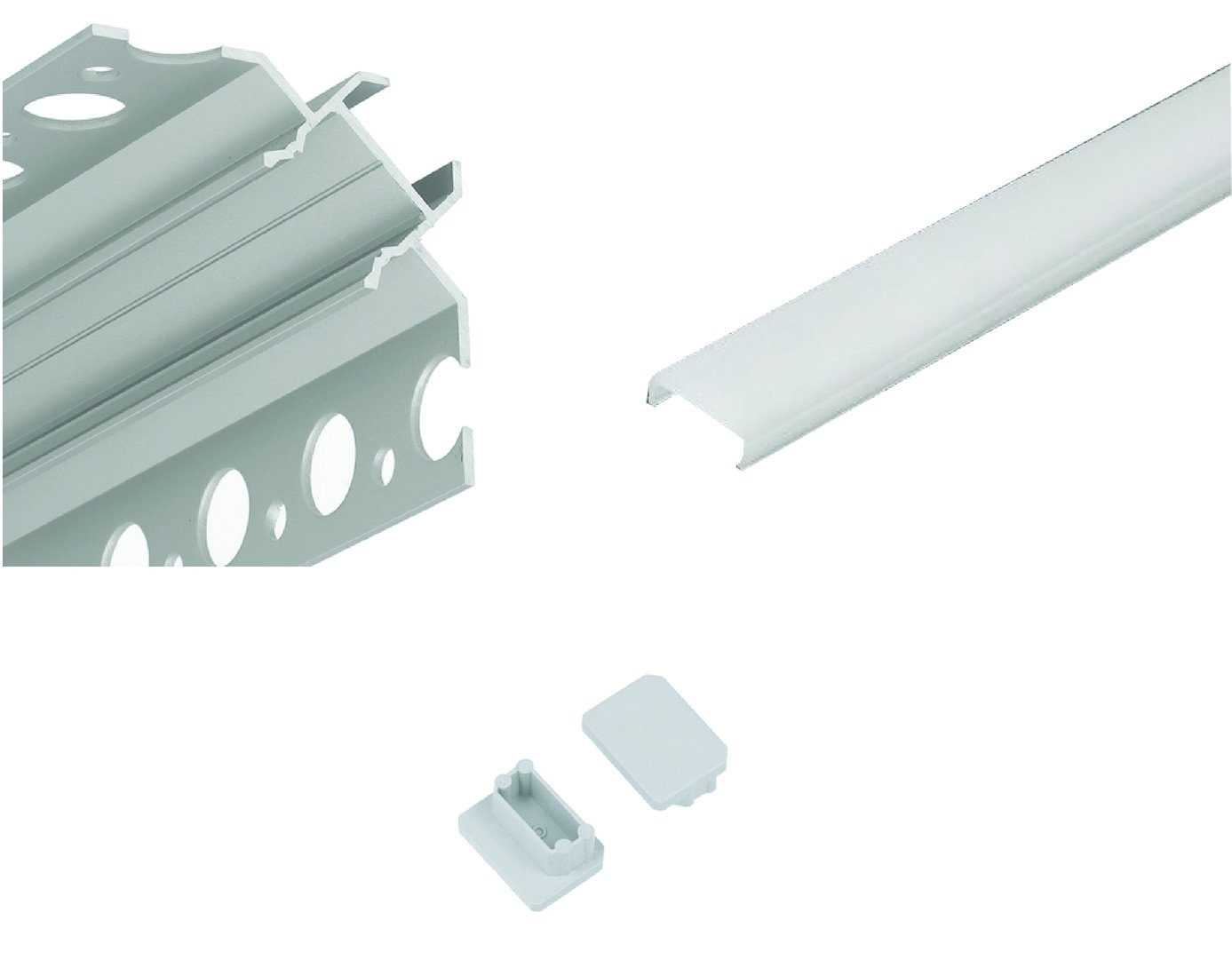 90° Tile-In Profile Kit 3m