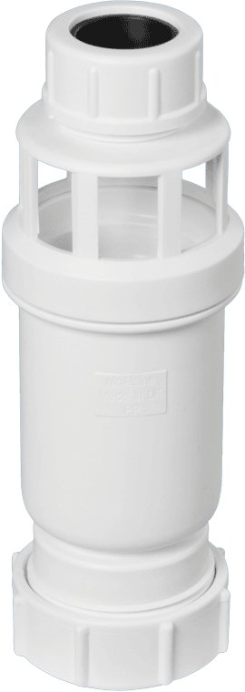 Tundish With Self Closing Valve - 15/22mm Inlet x 1¼" Outlet