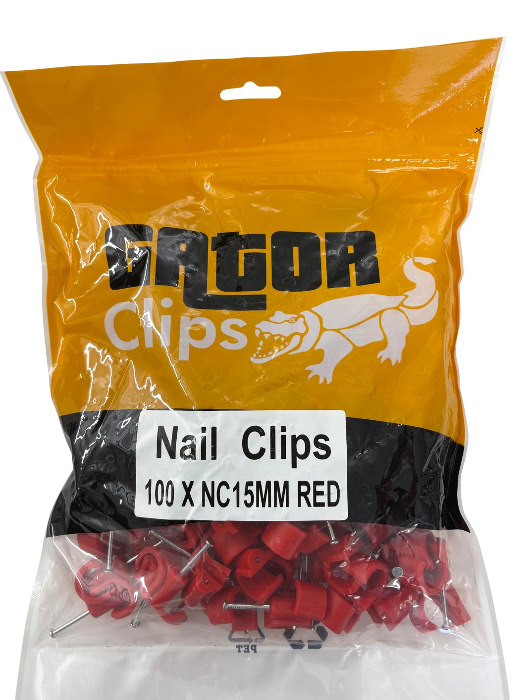 Nail In Pipe Clip 15mm Red (Pack of 100 - Sold In Singles)