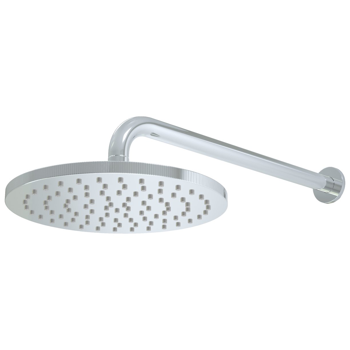 Core Knurled Round Shower Head & Arm