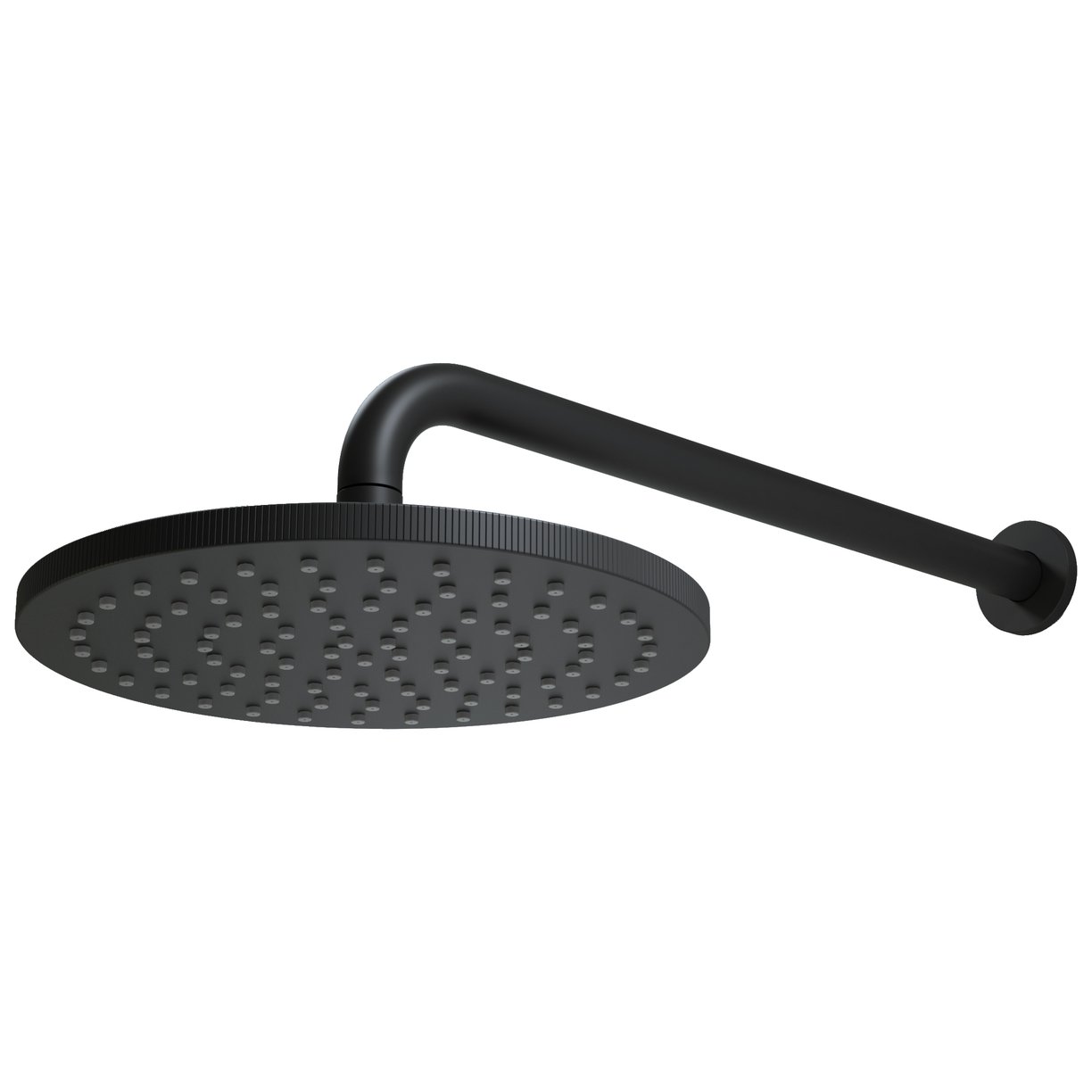 Core Knurled Round Shower Head & Arm