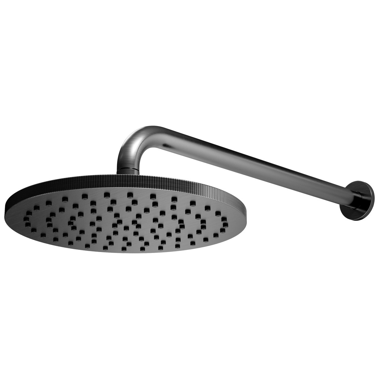 Core Knurled Round Shower Head & Arm