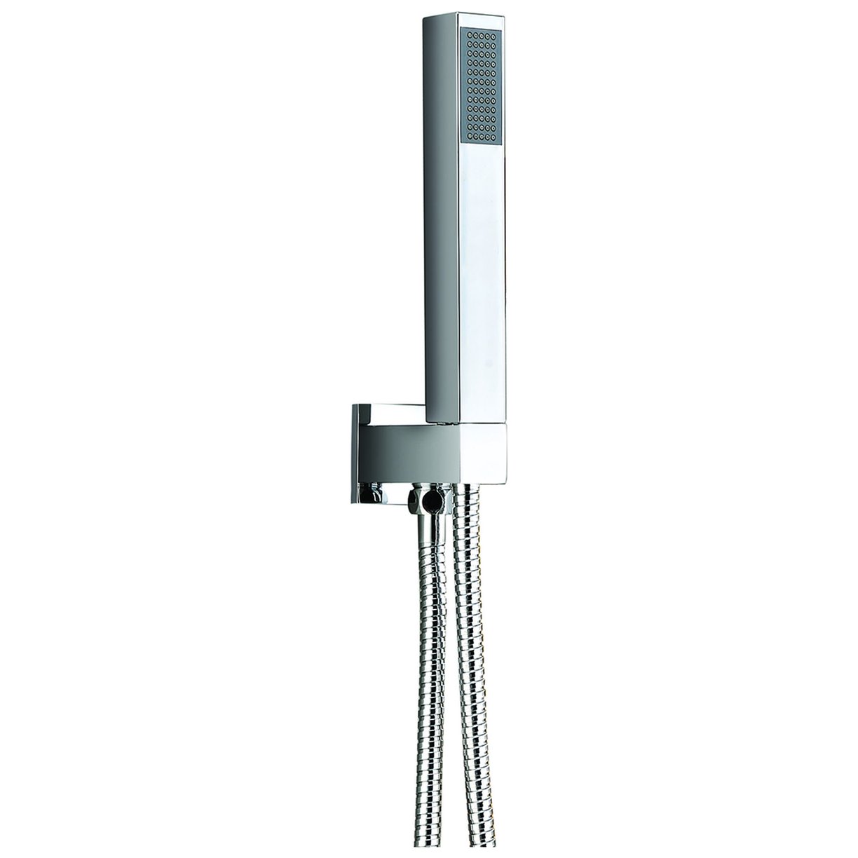 Square Shower Wall Outlet with Holder, Hose & Handset