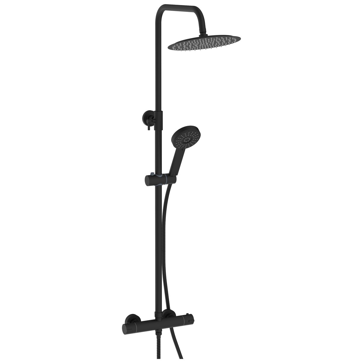 Middleton Round Rigid Riser Shower